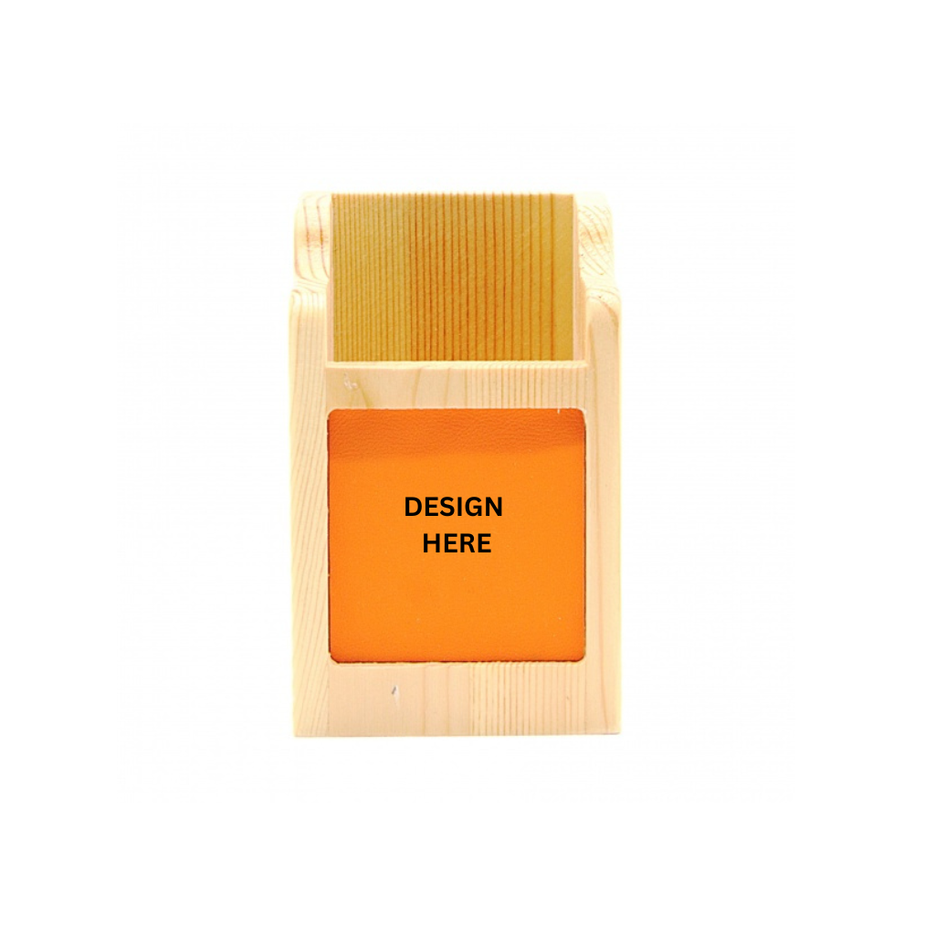 PS18 Wooden Pen Stand with custom logo printing for corporate gifts Malaysia
