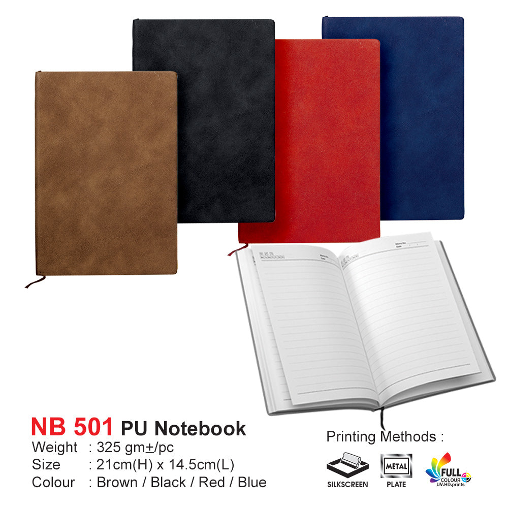 PU Notebook NB501 corporate gift supplier in Malaysia