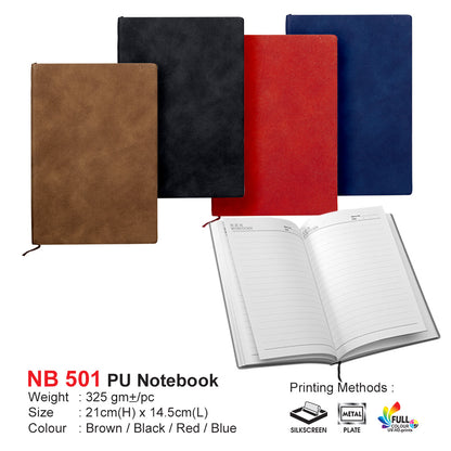 PU Notebook NB501 corporate gift supplier in Malaysia