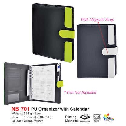 PU Organizer with Calender (NB701)
