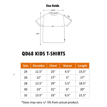 QD68 Tshirt Jersey Kids Basic Tee with Printing