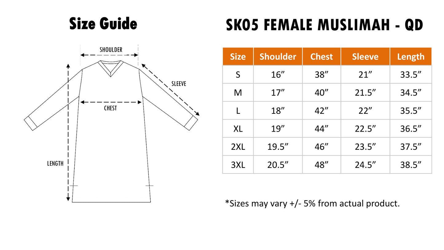 SK05 Tshirt Muslimah Jersey with Printing