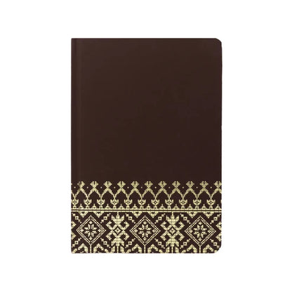 DMA-264 Songket Gold | notebook 2027 | Thread Sewn | PU leather | Corporate Gift set 