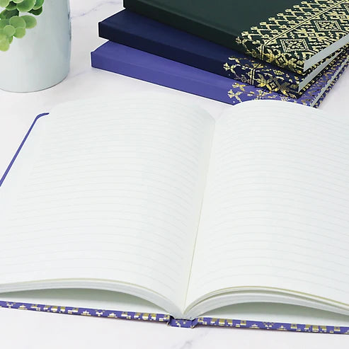 DMA-264 Songket Gold Notebook PU Leather