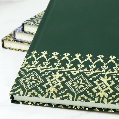 DMA-264 Songket Gold Notebook PU Leather