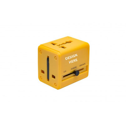 Multi adapter with logo printing for business travel gift