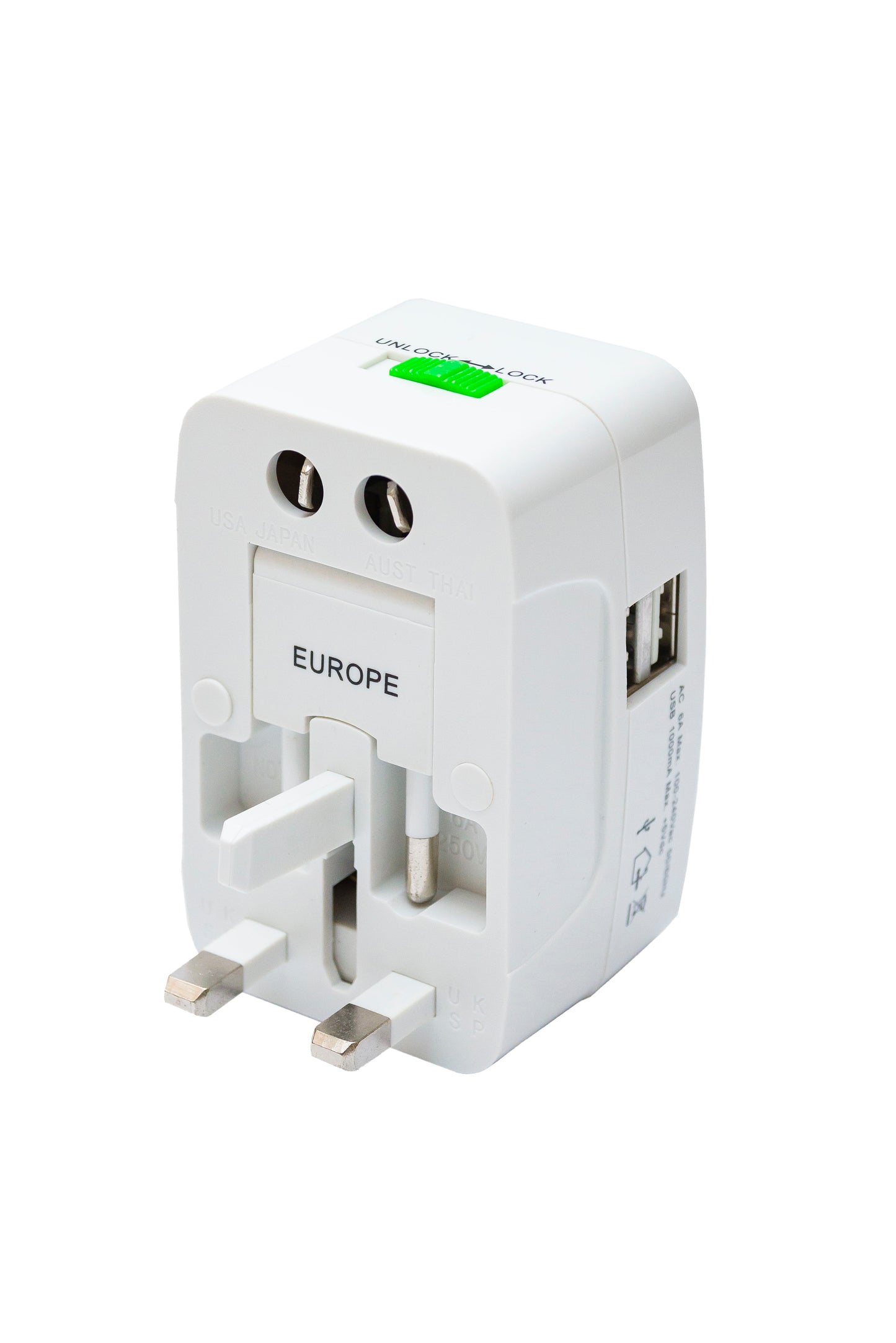 TA07 Universal Travel Adapter | Multi Travel Plug Adapter with Custom Logo Printing