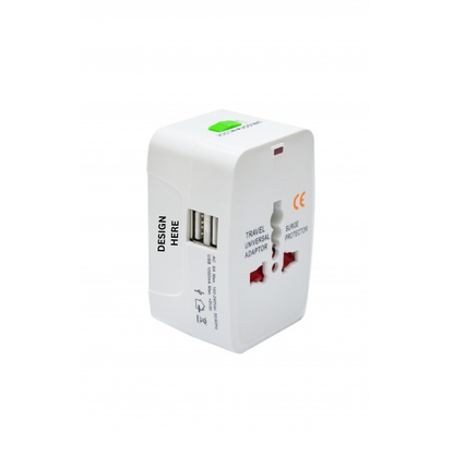 TA07 Universal Travel Adapter | Multi Travel Plug Adapter with Custom Logo Printing