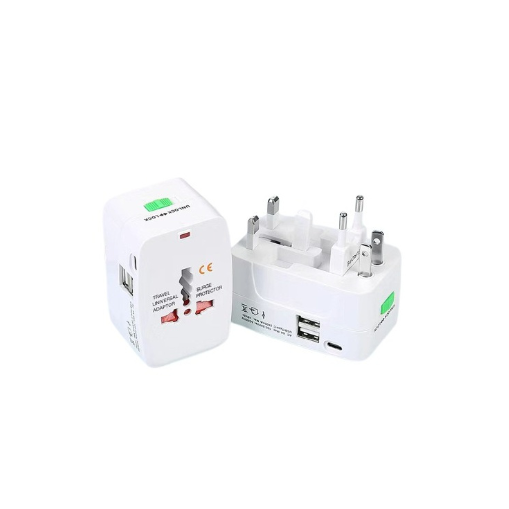 TA10 Universal Travel Adapter | Multi Travel Plug Adapter with Custom Logo Printing