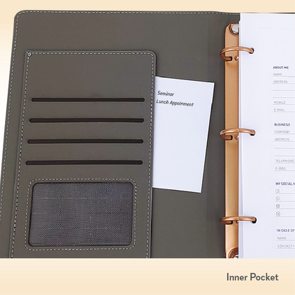 Three-O-Ring Folio Thermo PU Malta