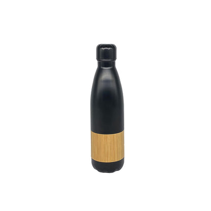 VF55 – 750ml Stainless Steel 304 Bottle (Matte, Bamboo Sleeve Look)