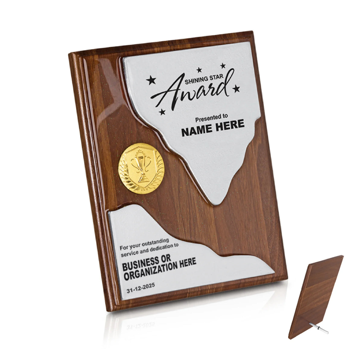 Wooden + Arcylic Plaque (WP47)