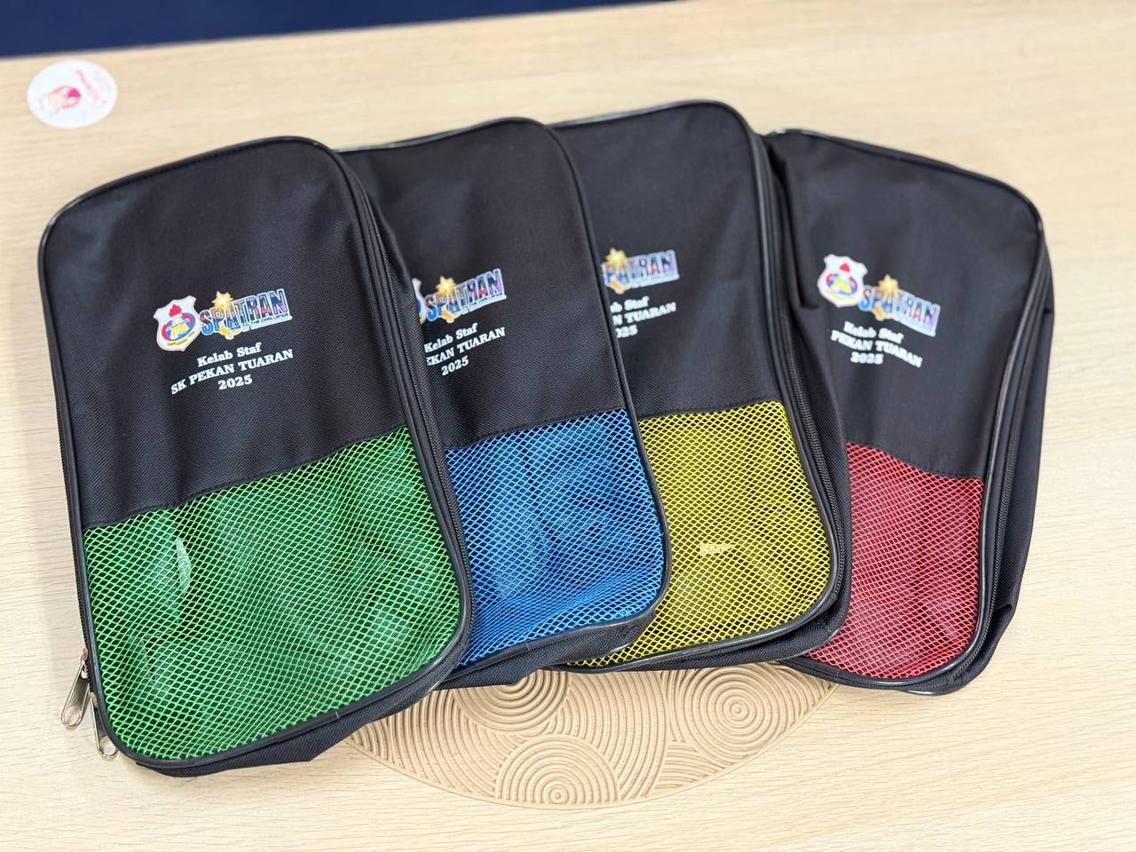 Custom Shoe Bag with Mesh Panel – Corporate & Event Shoe Bag (Zipper / Multi-Colour)