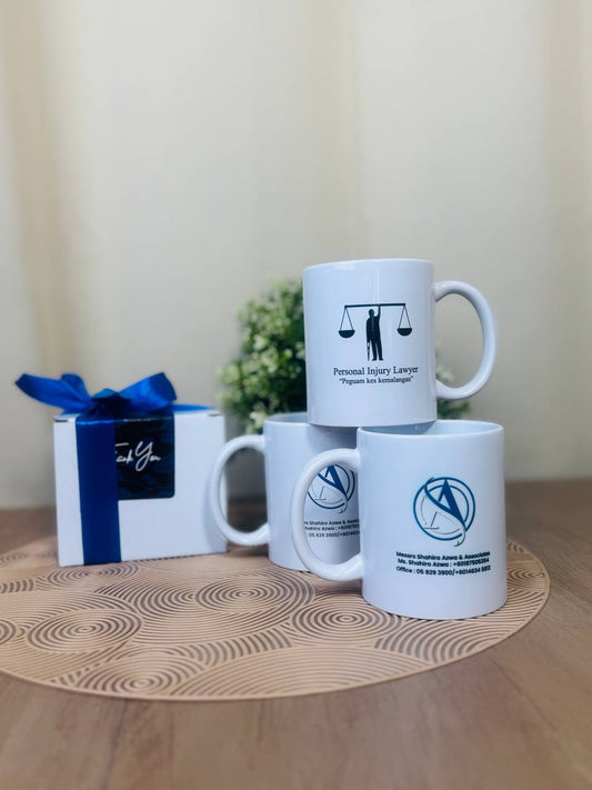 Ceramic White Mug with custom Printing 400ml