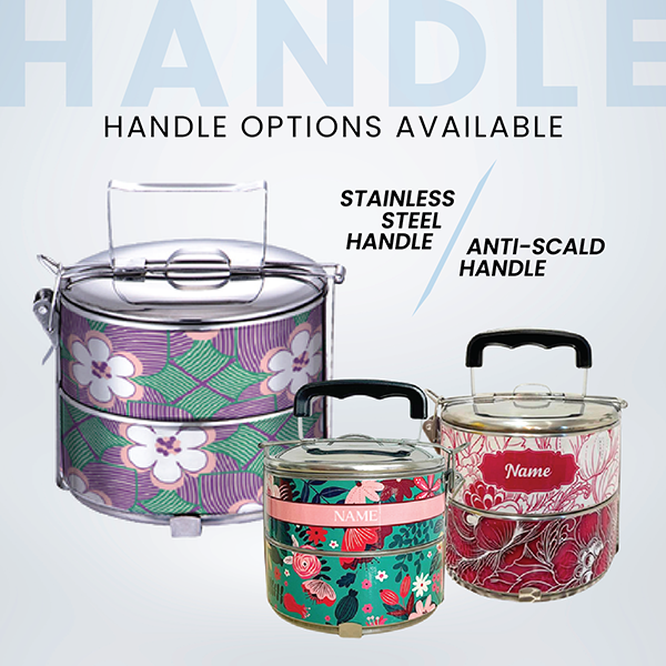 Classic 2 Tier Stainless Steel Tiffin Box - 10cm