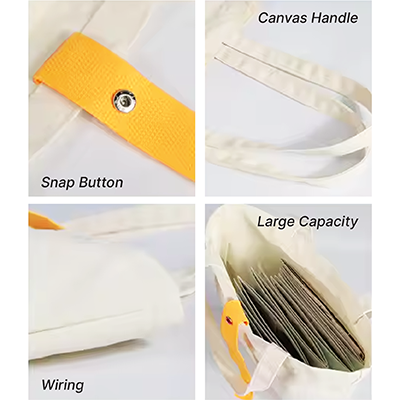 COLOR Strap Foldable Canvas Bag – 8oz (340×400)