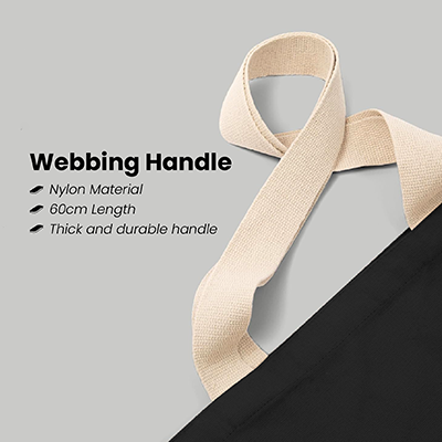 Colour Strip Black Canvas Bag V2 – 10oz