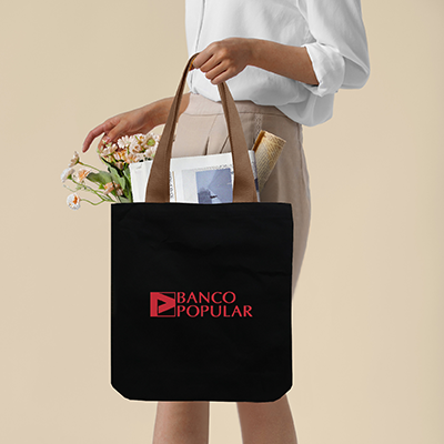 Colour Strip Black Canvas Bag V2 – 10oz