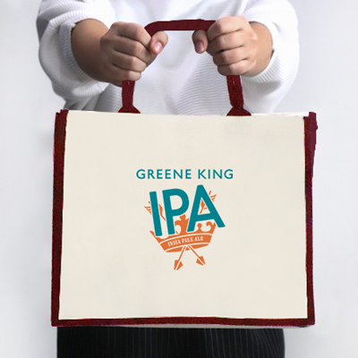 Colour Strip Laminated Canvas Bag - 10oz