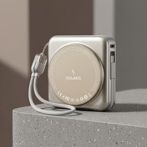 SOLARIS Compactus 10 Wireless Powerbank with Built-in Cable