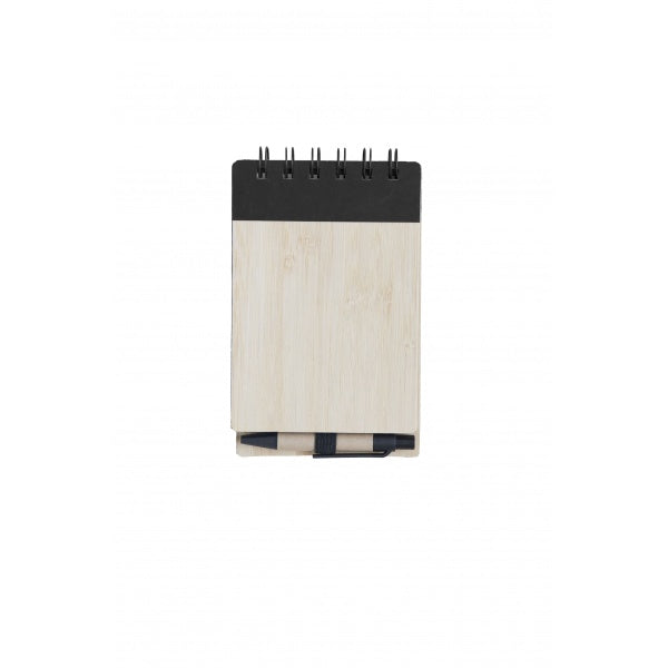 EC09 Eco Notepad Bamboo Cover with Penwith Pen