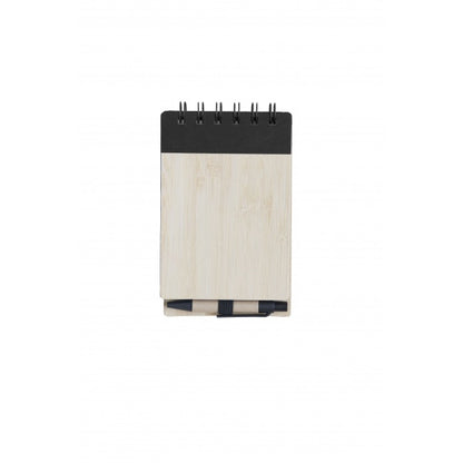 EC09 Eco Notepad Bamboo Cover with Penwith Pen