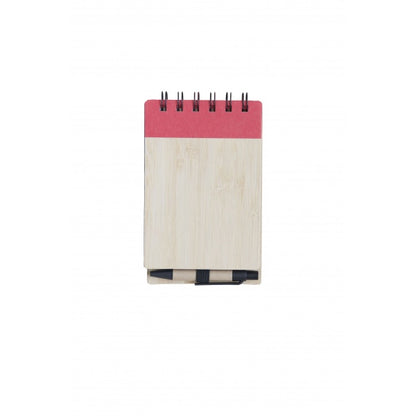 EC09 Eco Notepad Bamboo Cover with Penwith Pen