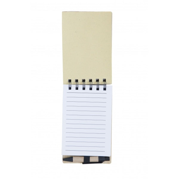 EC09 Eco Notepad Bamboo Cover with Penwith Pen
