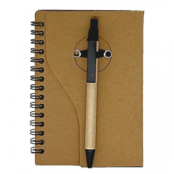EC24 Eco Notepad with Pen – Custom Logo Printing