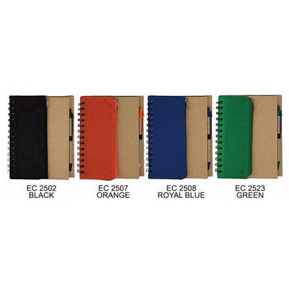 EC25 Eco Notepad with Non-Woven Pouch with Pen – Custom Logo Printing