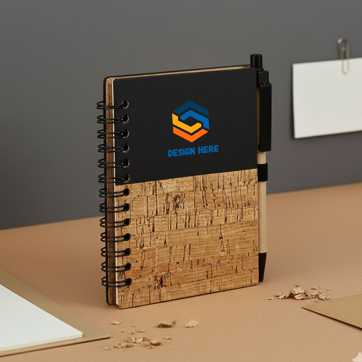 EC27 Eco Notepad with Pen – Custom Logo Printing