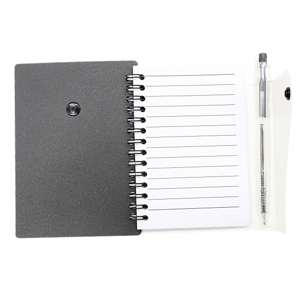 EC40 PVC Notepad with Pen - Custom Logo Printing