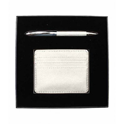 GB18 2 in 1 Gift Box Set Card Holder & Metal Pen