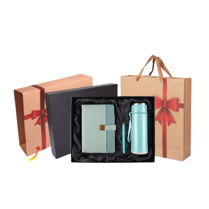 GBA 844 Corporate Gift Set Organizer | Metal pen | Glass Drinking Water