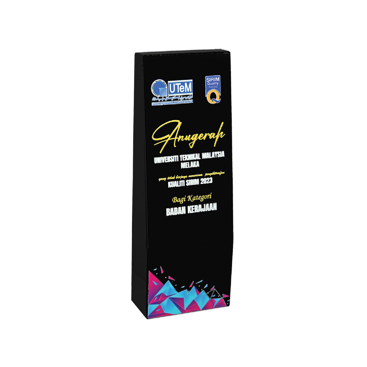 Black Crystal Plaque (CP3826)