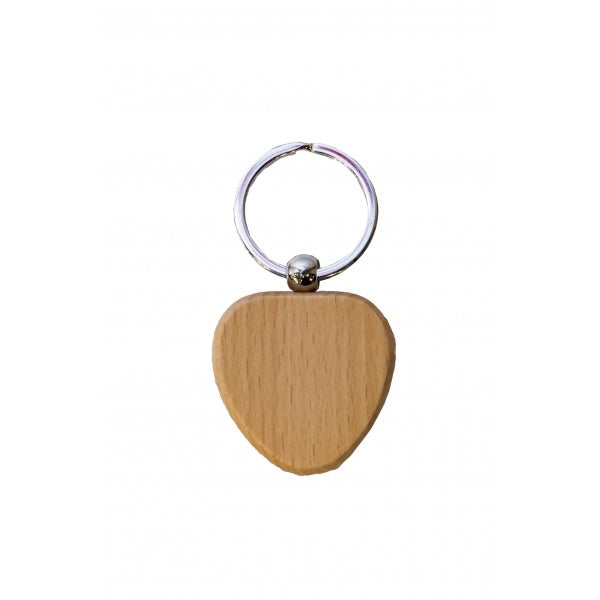 KC18 Heart  Wooden Keychain Custom Printing