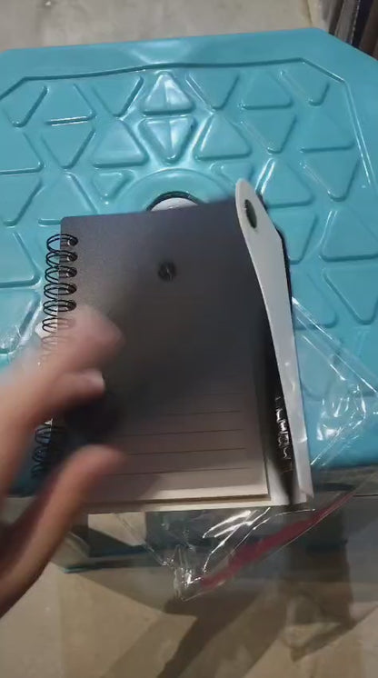 EC40 PVC Notepad with Pen - Custom Logo Printing