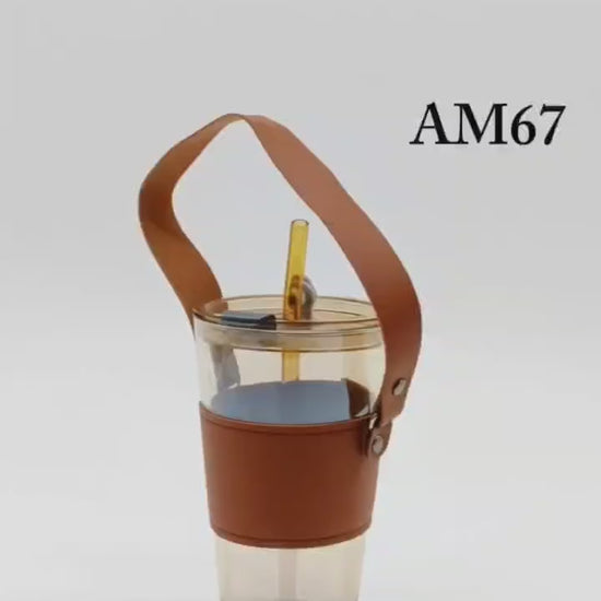 Auto Mug with leather | Engraving | Full Colour printing Logo for branding 