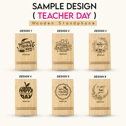 Personalised Wooden standphone