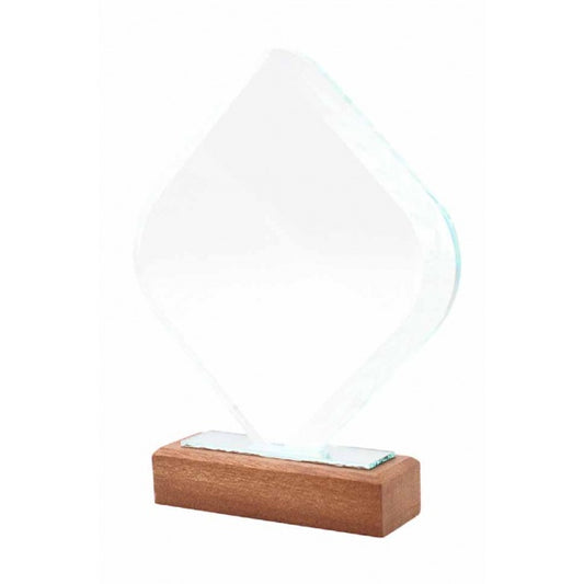 SV35 Wooden Crystal Plaque | Trophy Awards