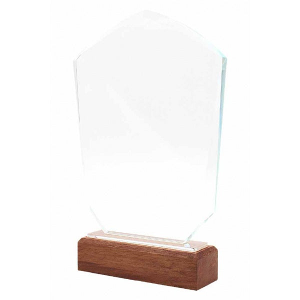 SV36 Wooden Crystal Plaque | Trophy Awards