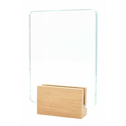 SV39 Wooden Crystal Plaque | Trophy Awards