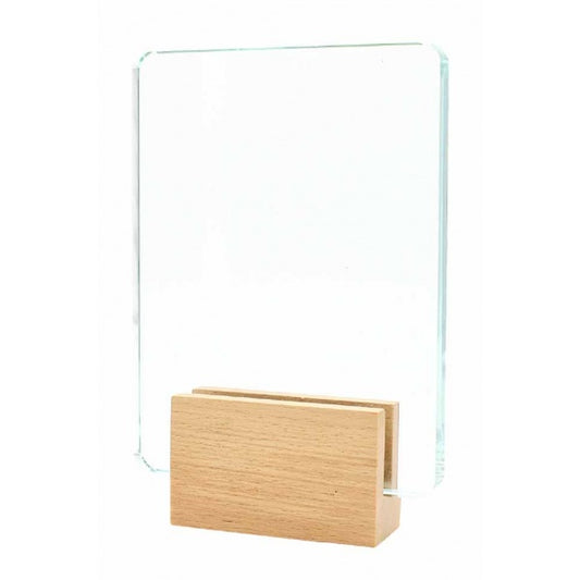 SV39 Wooden Crystal Plaque | Trophy Awards