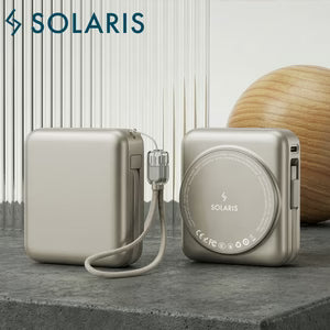 SOLARIS Compactus 10 Wireless Powerbank with Built-in Cable