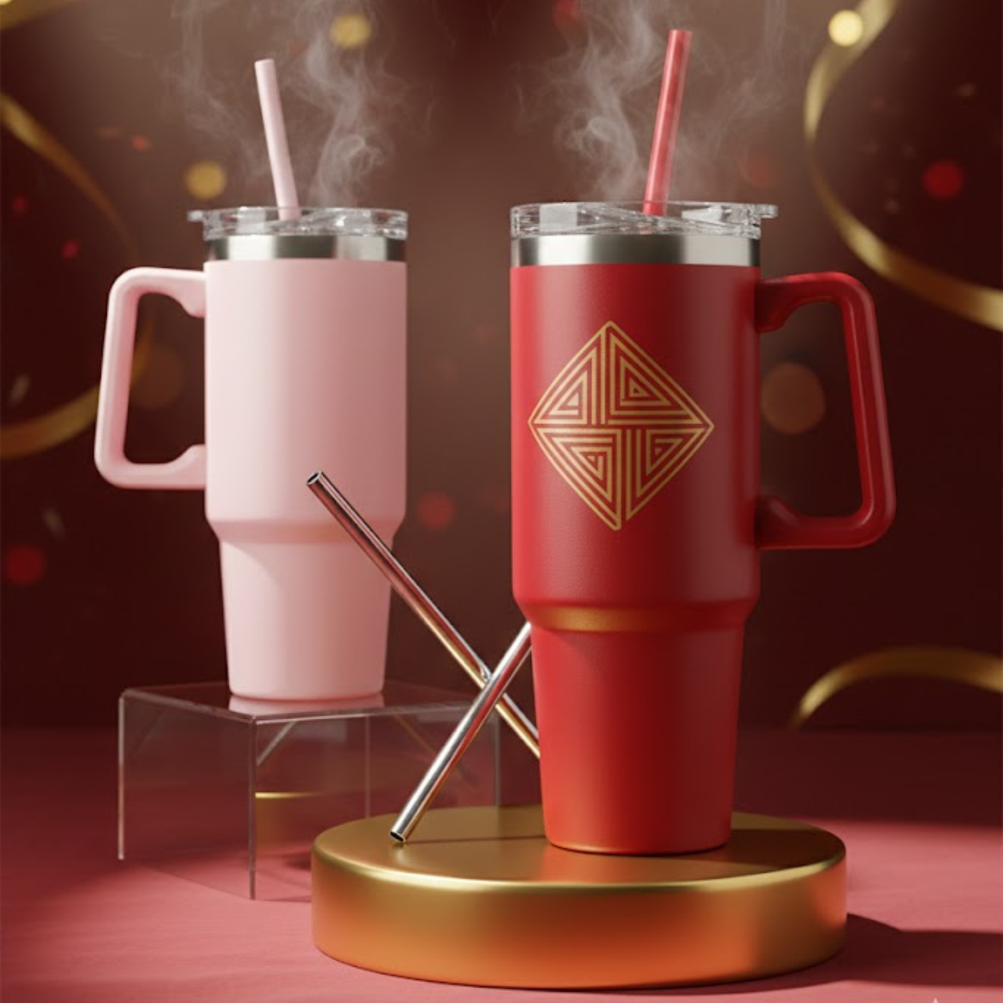 AM69 – 900ml Stainless Steel Auto Mug (Matte Finish, 12H Keep Warm & Cool)