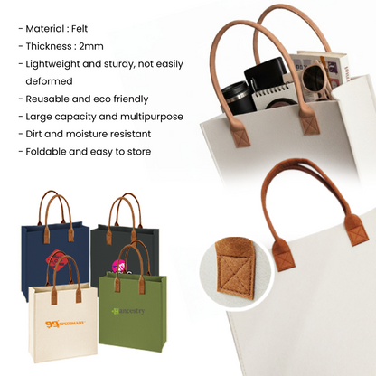 Felt Bag URBAN 2 Tone Tote Bag - M